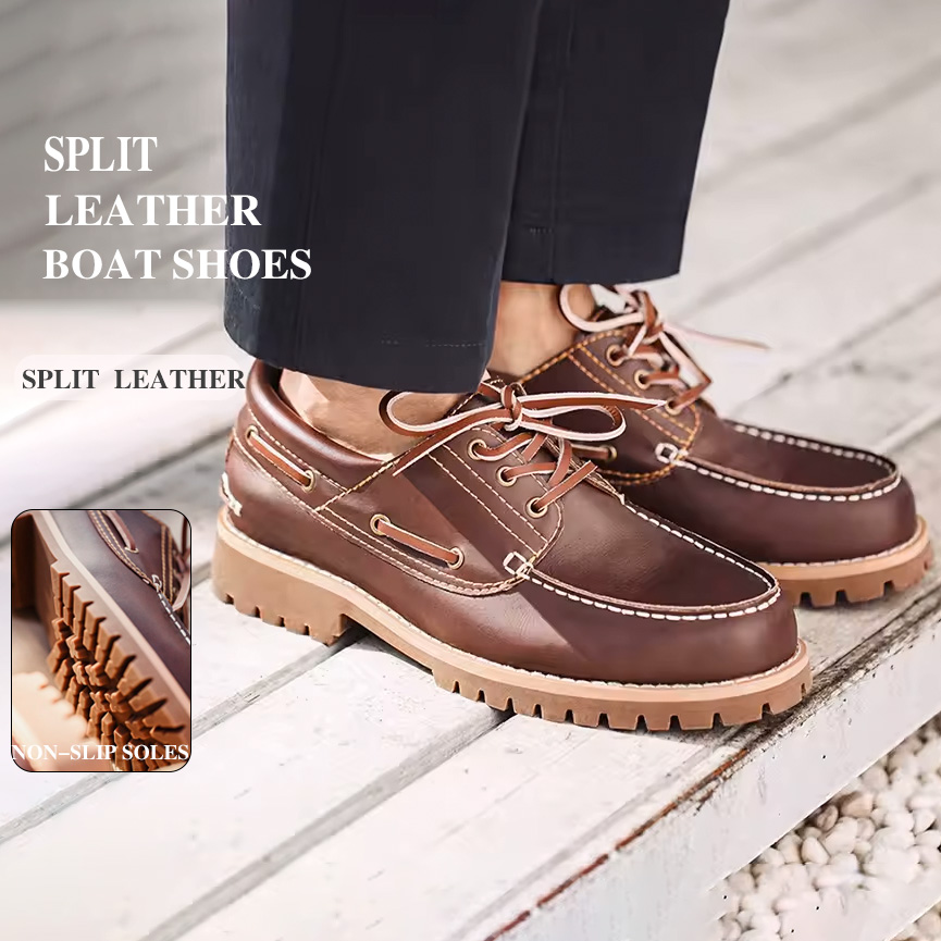 Men'S Shoes Dress Casual - Sapatos Masculinos Vintage Maden, Estilo Náutico,
