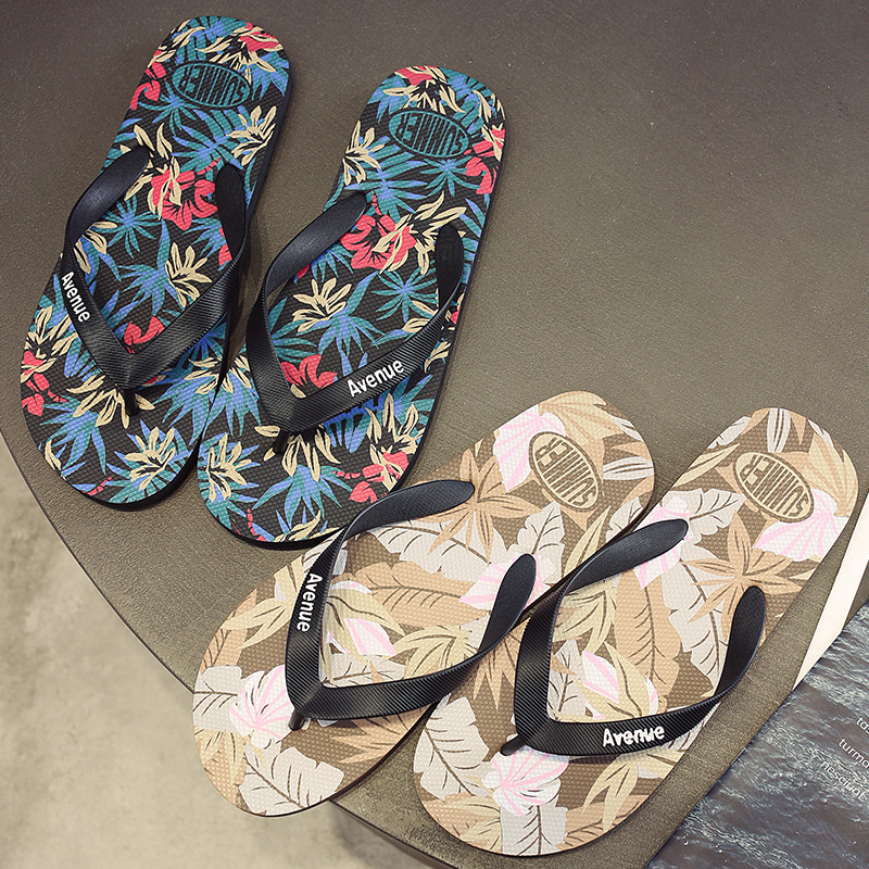 Men'S Shoes Dress Casual - Chinelos com Estampa do Havai para