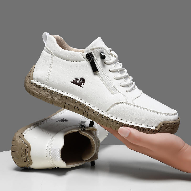 Men'S Shoes With Platform - Tênis feminino de couro artesanal sapatos