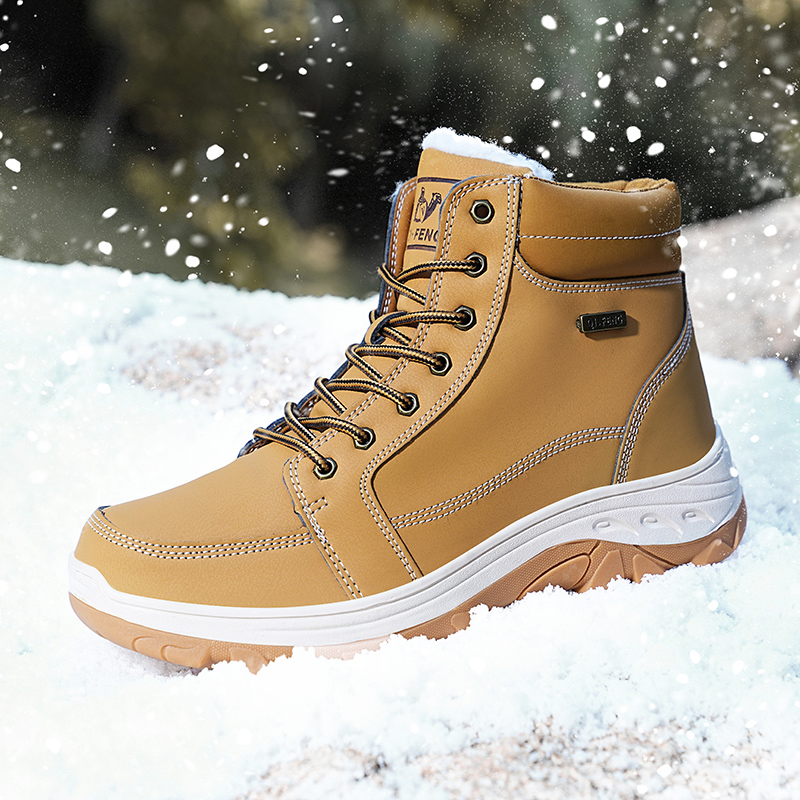 Botas Masculinas de Inverno pa - Men'S Shoes Yellow And Black avaliação e preço