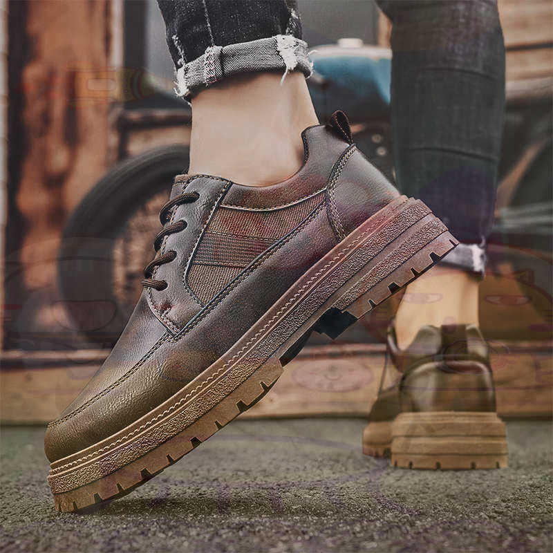 Escuro natural couro moda form - Men Shoes Most Expensive avaliação e preço