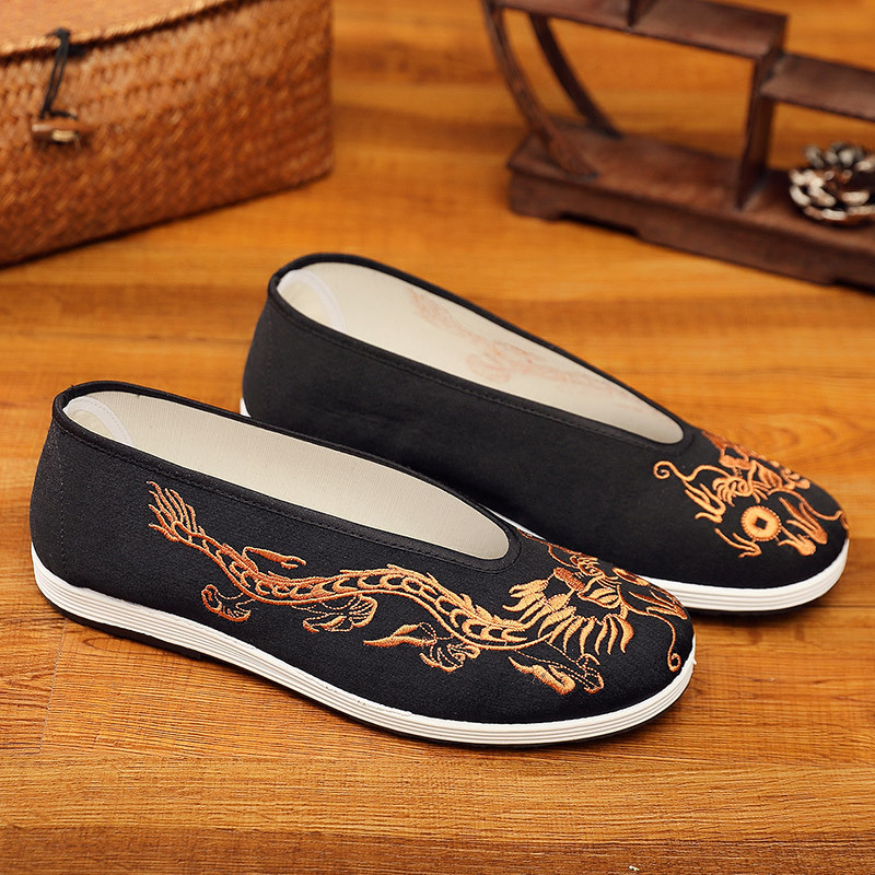 Sapatos de Kung Fu Chinês para - Men'S Shoes Yellow And Black avaliação e preço