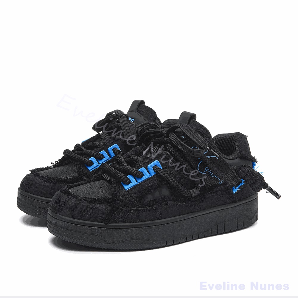 Tênis Plataforma Unissex Preto - Men'S Shoes With Platform avaliação e preço