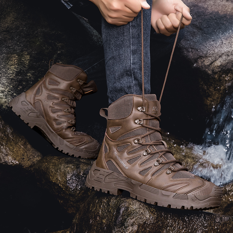 Botas táticas de caminhada ao  - Men'S Shoes No Laces avaliação e preço