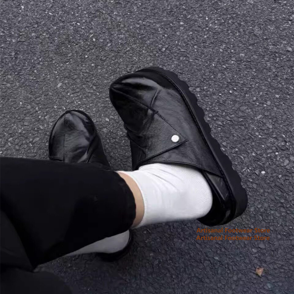 Mules de Couro Macio Preto com - Men'S Shoes With Platform avaliação e preço