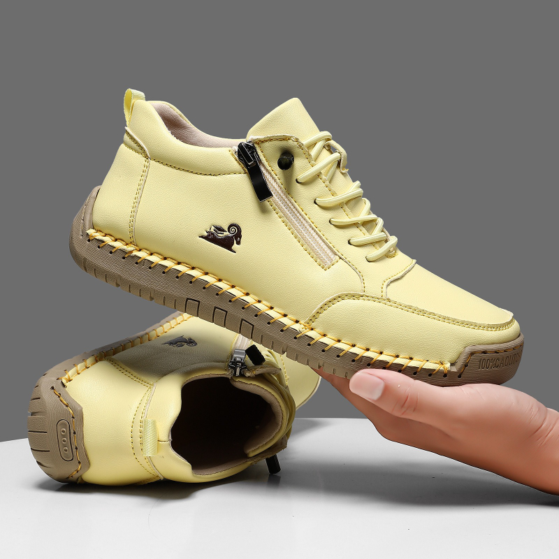 Tênis feminino de couro artesa - Men'S Shoes With Platform avaliação e preço